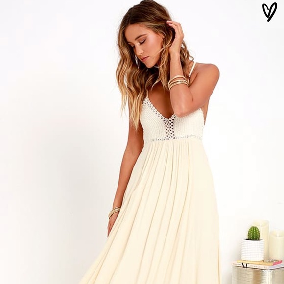 Lulus | Dresses | Lulus Crochet Top Maxi Dress | Poshmark